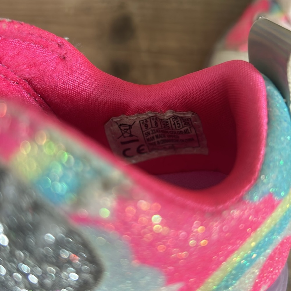Skechers Pink and Silver Twinkle Toes - Picture 9 of 9